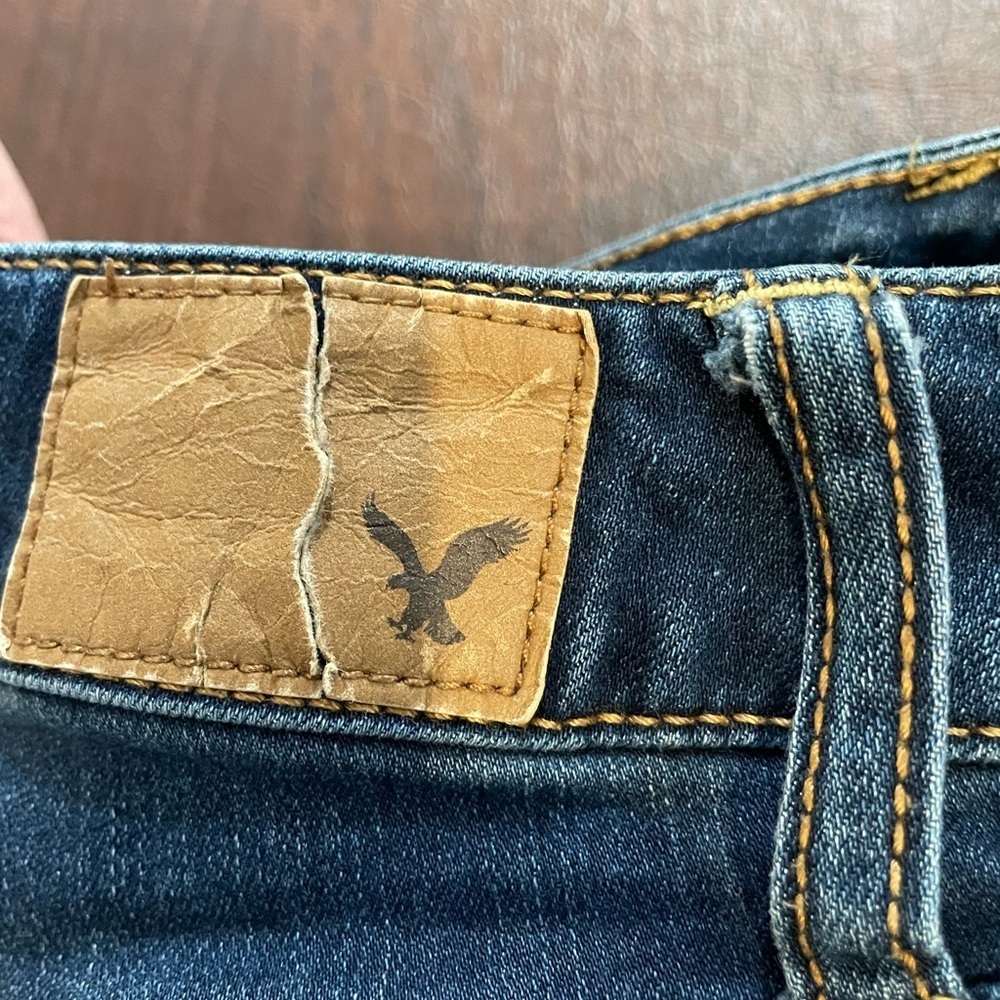American Eagle Outfitters Size 2 Women’s Jeggings Distressed Blue Jeans - Picture 7 of 7